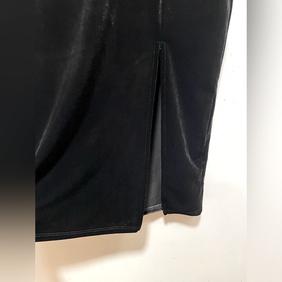 Valentina Velvet Midi Dress, Black - Size 3X - Picture 8 of 11
